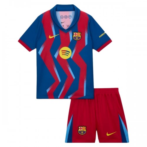 Camisola + Calções FC Barcelona Criança Equipamento 4ª 2025-26 Camisola + Calções FC Barcelona Criança Equipamento 4ª 2025-26
