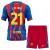 Camisola + Calções FC Barcelona Frenkie de Jong 21 Criança Equipamento 4ª 2025-26 Camisola + Calções FC Barcelona Frenkie de Jong 21 Criança Equipamento 4ª 2025-26
