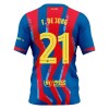 Camisola + Calções FC Barcelona Frenkie de Jong 21 Criança Equipamento 4ª 2025-26