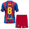 Camisola + Calções FC Barcelona Pedri 8 Criança Equipamento 4ª 2025-26
