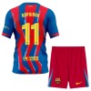 Camisola + Calções FC Barcelona Raphinha 11 Criança Equipamento 4ª 2025-26