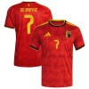 Camisola Bélgica De Bruyne 7 Homen Equipamento 1ª Mundial 2026