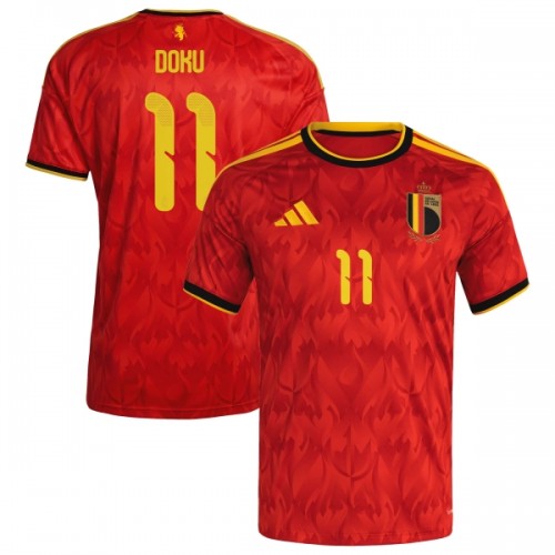 Camisola Bélgica Doku 11 Homen Equipamento 1ª Mundial 2026 Camisola Bélgica Doku 11 Homen Equipamento 1ª Mundial 2026