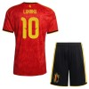 Camisola + Calções Bélgica Lukaku 10 Criança Equipamento 1ª Mundial 2026