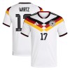 Camisola Alemanha Wirtz 17 Homen Equipamento 1ª Mundial 2026 Camisola Alemanha Wirtz 17 Homen Equipamento 1ª Mundial 2026