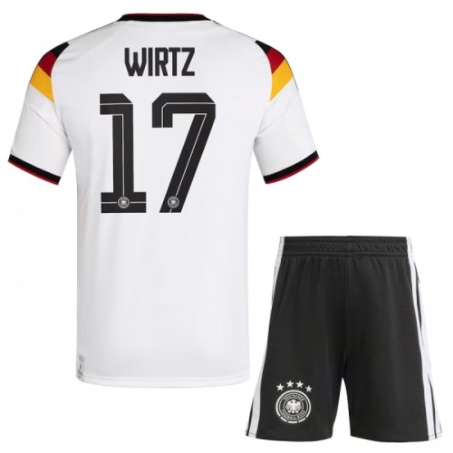 Camisola + Calções Alemanha Wirtz 17 Criança Equipamento 1ª Mundial 2026 Camisola + Calções Alemanha Wirtz 17 Criança Equipamento 1ª Mundial 2026
