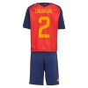 Camisola + Calções Espanha Carvajal 2 Criança Equipamento 1ª Mundial 2026 Camisola + Calções Espanha Carvajal 2 Criança Equipamento 1ª Mundial 2026