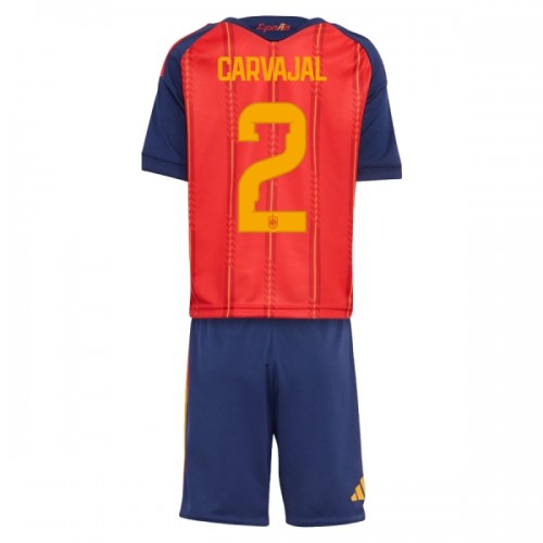 Camisola + Calções Espanha Carvajal 2 Criança Equipamento 1ª Mundial 2026 Camisola + Calções Espanha Carvajal 2 Criança Equipamento 1ª Mundial 2026