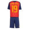 Camisola + Calções Espanha Lamine Yamal 19 Criança Equipamento 1ª Mundial 2026 Camisola + Calções Espanha Lamine Yamal 19 Criança Equipamento 1ª Mundial 2026