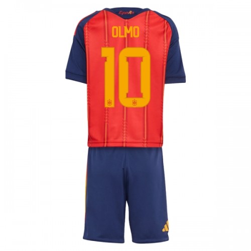 Camisola + Calções Espanha Olmo 10 Criança Equipamento 1ª Mundial 2026 Camisola + Calções Espanha Olmo 10 Criança Equipamento 1ª Mundial 2026