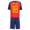 Camisola + Calções Espanha ZUBIMENDI 18 Criança Equipamento 1ª Mundial 2026 Camisola + Calções Espanha ZUBIMENDI 18 Criança Equipamento 1ª Mundial 2026