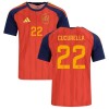 Camisola Espanha Cucurella 22 Homen Equipamento 1ª Mundial 2026 Camisola Espanha Cucurella 22 Homen Equipamento 1ª Mundial 2026