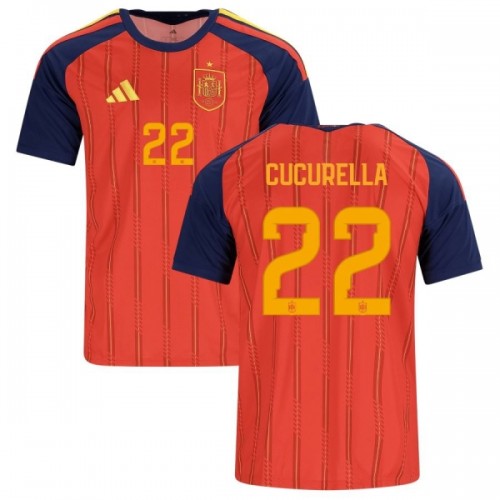 Camisola Espanha Cucurella 22 Homen Equipamento 1ª Mundial 2026 Camisola Espanha Cucurella 22 Homen Equipamento 1ª Mundial 2026