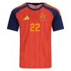 Camisola Espanha Cucurella 22 Homen Equipamento 1ª Mundial 2026