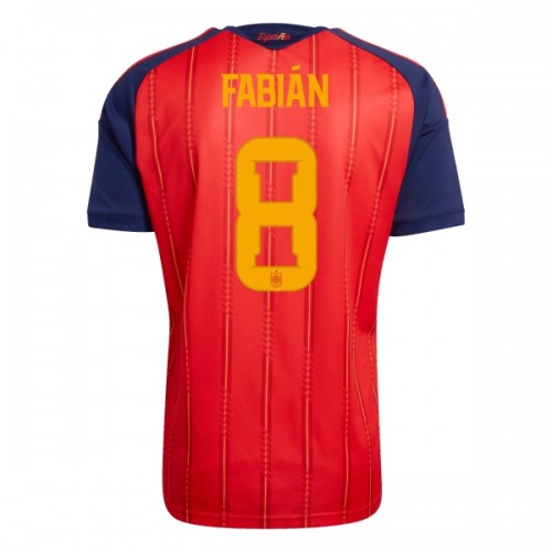 Camisola Espanha Fabian 8 Homen Equipamento 1ª Mundial 2026 Camisola Espanha Fabian 8 Homen Equipamento 1ª Mundial 2026