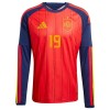 Camisola Espanha Lamine Yamal 19 Manga Comprida Homen Equipamento 1ª Mundial 2026