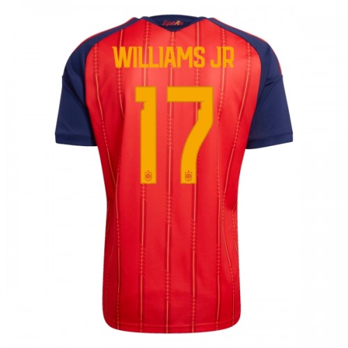Camisola Espanha Williams JR 17 Homen Equipamento 1ª Mundial 2026 Camisola Espanha Williams JR 17 Homen Equipamento 1ª Mundial 2026