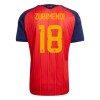 Camisola Espanha ZUBIMENDI 18 Homen Equipamento 1ª Mundial 2026 Camisola Espanha ZUBIMENDI 18 Homen Equipamento 1ª Mundial 2026