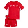 Camisola + Calções Suíça Criança Equipamento 1ª Mundial 2026 Camisola + Calções Suíça Criança Equipamento 1ª Mundial 2026