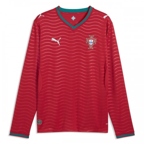 Camisola Portugal Manga Comprida Homen Equipamento 1ª Mundial 2026 Camisola Portugal Manga Comprida Homen Equipamento 1ª Mundial 2026