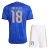 Camisola + Calções Itália Barella 18 Criança Equipamento 1ª Mundial 2026 Camisola + Calções Itália Barella 18 Criança Equipamento 1ª Mundial 2026
