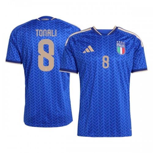 Camisola Itália Tonali 8 Homen Equipamento 1ª Mundial 2026 Camisola Itália Tonali 8 Homen Equipamento 1ª Mundial 2026