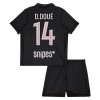 Camisola + Calções Paris Saint-Germain D. Doue 14 Jordan Criança Equipamento 4ª 2025-26 Camisola + Calções Paris Saint-Germain D. Doue 14 Jordan Criança Equipamento 4ª 2025-26