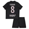 Camisola + Calções Paris Saint-Germain Fabian 8 Jordan Criança Equipamento 4ª 2025-26