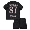 Camisola + Calções Paris Saint-Germain Joao Neves 87 Jordan Criança Equipamento 4ª 2025-26 Camisola + Calções Paris Saint-Germain Joao Neves 87 Jordan Criança Equipamento 4ª 2025-26