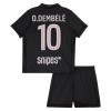 Camisola + Calções Paris Saint-Germain O. Dembele 10 Jordan Criança Equipamento 4ª 2025-26