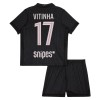 Camisola + Calções Paris Saint-Germain Vitinha 17 Jordan Criança Equipamento 4ª 2025-26 Camisola + Calções Paris Saint-Germain Vitinha 17 Jordan Criança Equipamento 4ª 2025-26