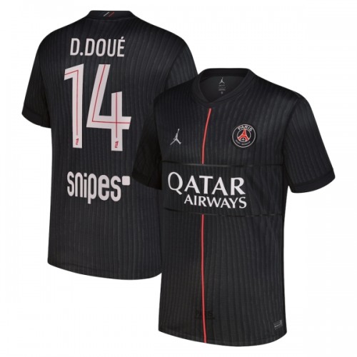 Camisola Paris Saint-Germain D. Doue 14 Jordan Homen Equipamento 4ª 2025-26 Camisola Paris Saint-Germain D. Doue 14 Jordan Homen Equipamento 4ª 2025-26