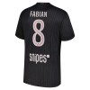 Camisola Paris Saint-Germain Fabian 8 Jordan Homen Equipamento 4ª 2025-26