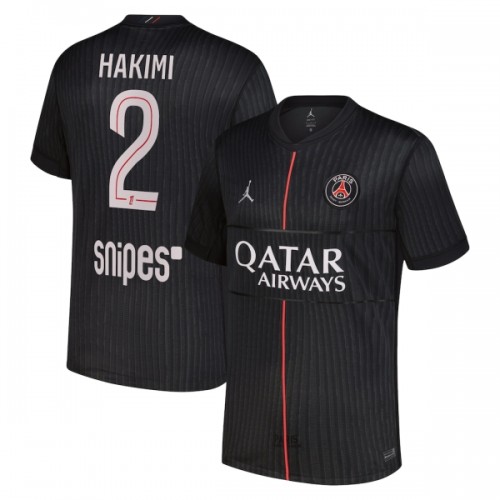 Camisola Paris Saint-Germain Hakimi 2 Jordan Homen Equipamento 4ª 2025-26 Camisola Paris Saint-Germain Hakimi 2 Jordan Homen Equipamento 4ª 2025-26
