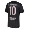 Camisola Paris Saint-Germain O. Dembele 10 Jordan Homen Equipamento 4ª 2025-26