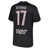 Camisola Paris Saint-Germain Vitinha 17 Jordan Homen Equipamento 4ª 2025-26