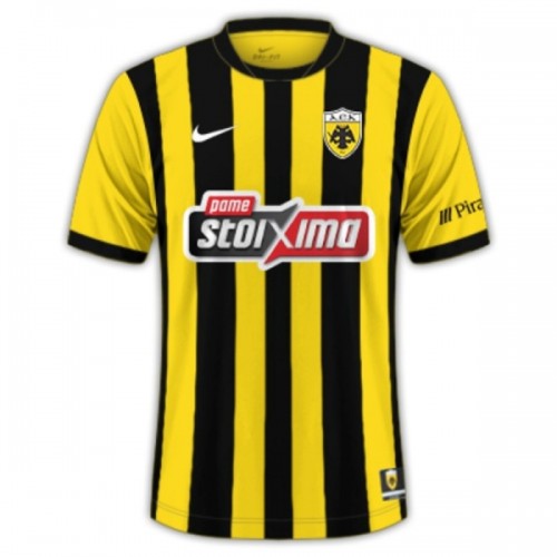 Camisola AEK Athens Homen Equipamento 1ª 2025-26 Camisola AEK Athens Homen Equipamento 1ª 2025-26