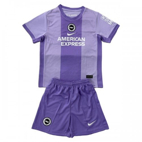 Camisola + Calções Brighton Hove Albion Criança Equipamento 2ª 2025-26 Camisola + Calções Brighton Hove Albion Criança Equipamento 2ª 2025-26