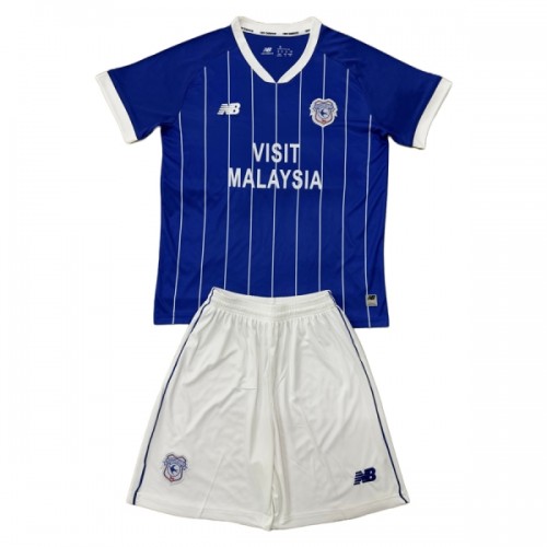 Camisola + Calções Cardiff City Criança Equipamento 1ª 2025-26 Camisola + Calções Cardiff City Criança Equipamento 1ª 2025-26