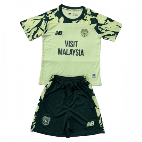 Camisola + Calções Cardiff City Criança Equipamento 2ª 2025-26 Camisola + Calções Cardiff City Criança Equipamento 2ª 2025-26