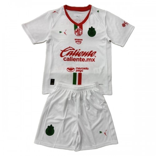 Camisola + Calções Chivas de Guadalajara Criança Equipamento 2ª 2025-26 Camisola + Calções Chivas de Guadalajara Criança Equipamento 2ª 2025-26