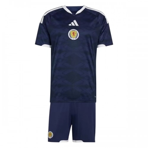 Camisola + Calções Escócia Criança Equipamento 1ª Mundial 2026 Camisola + Calções Escócia Criança Equipamento 1ª Mundial 2026