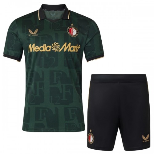 Camisola + Calções Feyenoord Criança Equipamento 4ª 2025-26 Camisola + Calções Feyenoord Criança Equipamento 4ª 2025-26