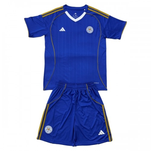 Camisola + Calções Leicester City Criança Equipamento 1ª 2025-26 Camisola + Calções Leicester City Criança Equipamento 1ª 2025-26