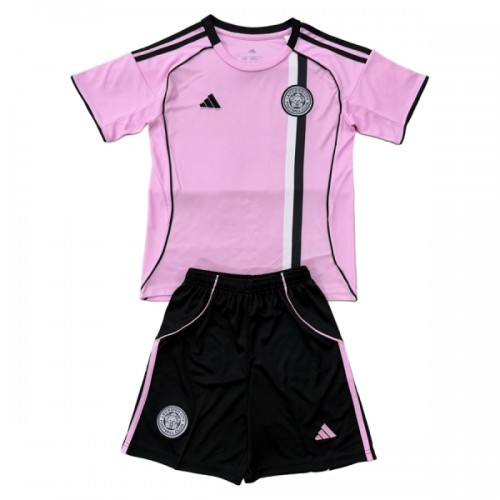 Camisola + Calções Leicester City Criança Equipamento 3ª 2025-26 Camisola + Calções Leicester City Criança Equipamento 3ª 2025-26