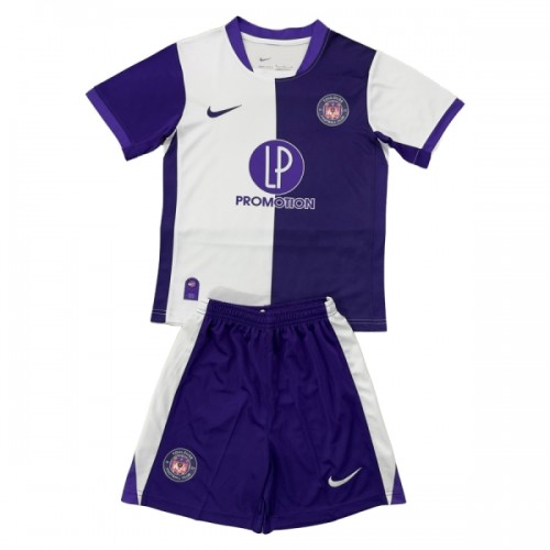 Camisola + Calções Toulouse Criança Equipamento 1ª 2025-26 Camisola + Calções Toulouse Criança Equipamento 1ª 2025-26