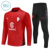 AC Milan Criança Conjunto de Moletom de Treino Quarto-Zíper 2025-26 Vermelha AC Milan Criança Conjunto de Moletom de Treino Quarto-Zíper 2025-26 Vermelha