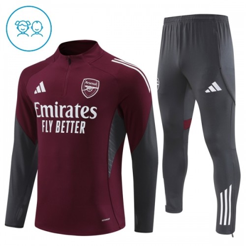Arsenal Criança Conjunto de Moletom de Treino Quarto-Zíper 2025-26 Vermelha Arsenal Criança Conjunto de Moletom de Treino Quarto-Zíper 2025-26 Vermelha