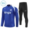 Chelsea Criança Conjunto de Moletom de Treino Quarto-Zíper 2025-26 Azul