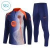 FC Barcelona Criança Conjunto de Moletom de Treino Quarto-Zíper 2025-26 Azul FC Barcelona Criança Conjunto de Moletom de Treino Quarto-Zíper 2025-26 Azul
